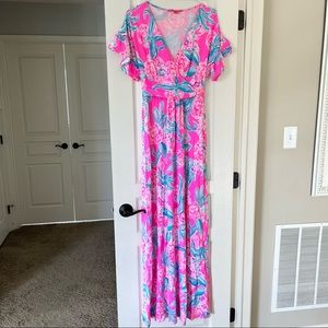 Lilly Pulitzer Pinking Positive Jessi Maxi Dress